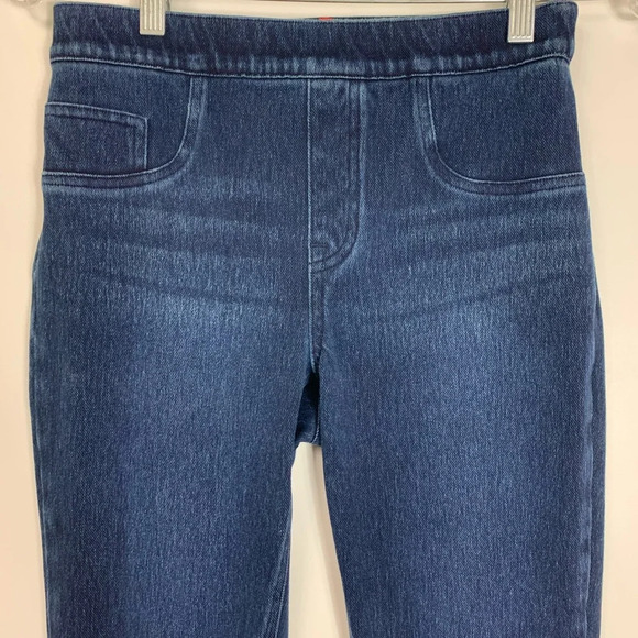 Spanx Jean-ish® Ankle Leggings Size Small Pull On Twilight  Rinse Stretch Casual - Picture 5 of 11